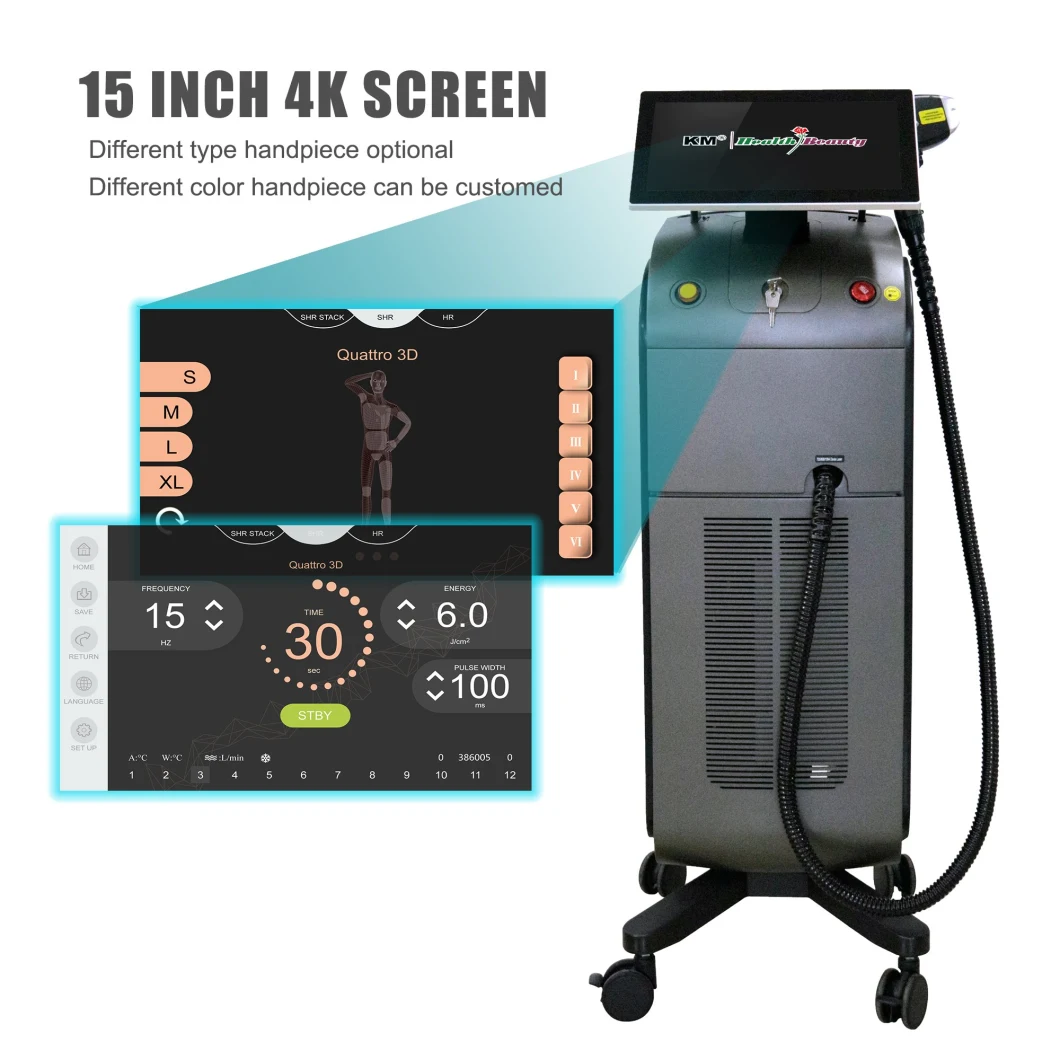 Alex PRO Laser Max ND YAG Laser 755nm Hair Removal Long Pulsed Alexandrit Hair Removal Laser 755nm Removal 755nm Laser / Laser Diodo Hair Removal