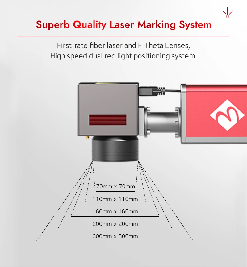 Big Enclosed Cover Jpt Fiber Laser Marking Machine