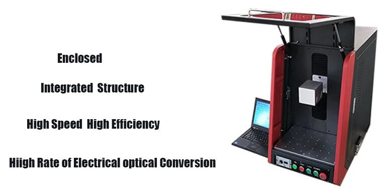 Enclosed Mini Laser Marking Machine for Garments Electric Lines