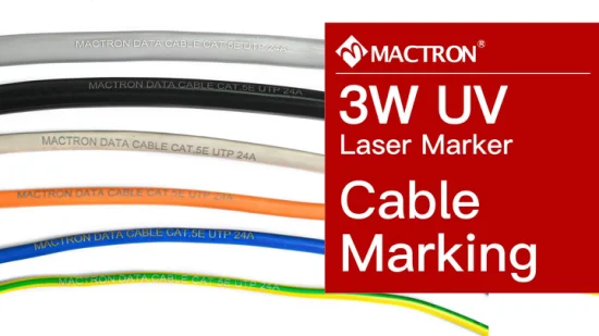 3W 5W УФ-лайн лазерная маркировочная машина для проводного кабеля